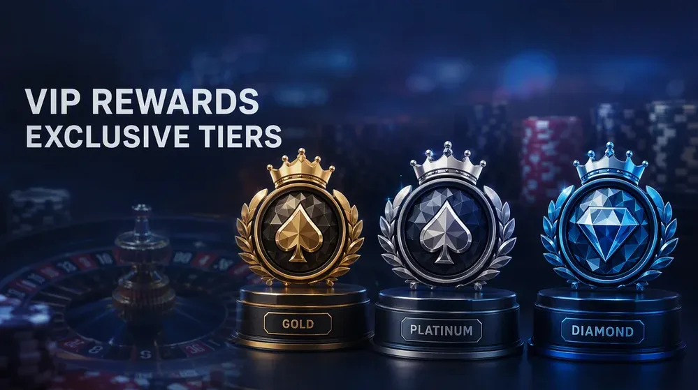 VIP club tier badges gold platinum diamond